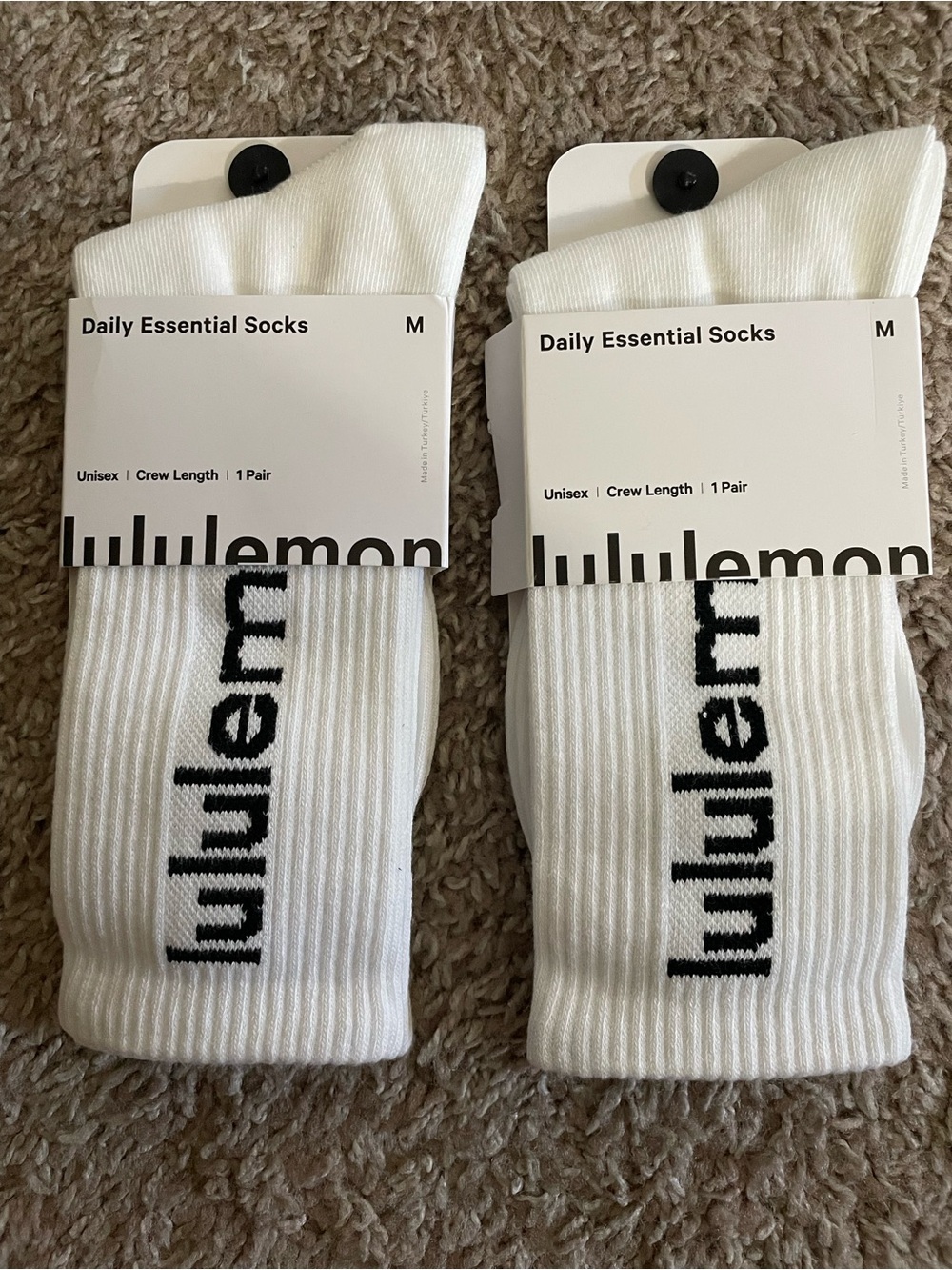 Pack of 2 Lululemon Daily Essential Socks